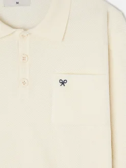 Silbon Smart Casual·Jerséis Y Cárdigan-Jersey cuello polo minilogo Beige