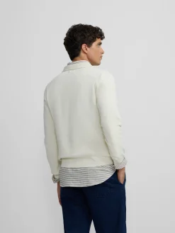 Silbon Smart Casual·Jerséis Y Cárdigan-Jersey cuello polo minilogo Beige