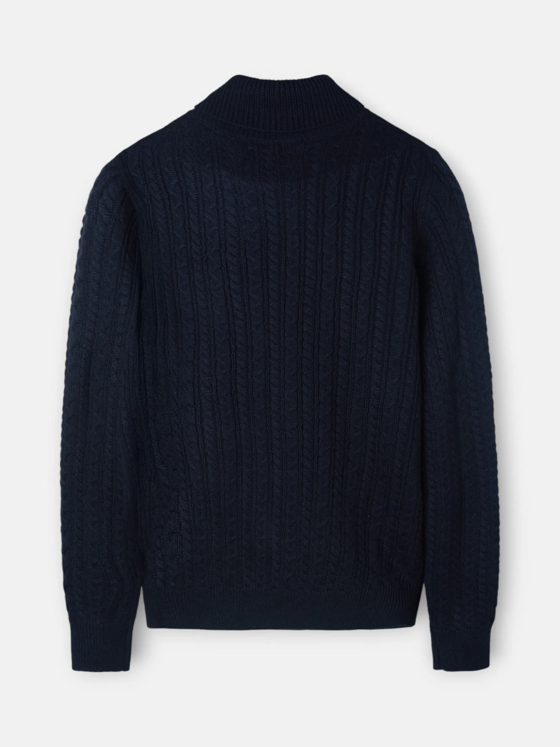 Silbon Smart Casual·Jerséis Y Cárdigan-Jersey cuello vuelto de ochos azul marino Azul marino