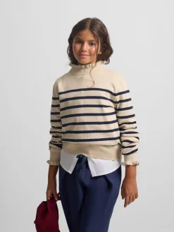 Silbon Exterior Y Punto-Jersey girl punto rayas marino Azul&nbsp;marino