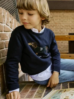 Silbon Jerséis-Jersey kids dog Azul