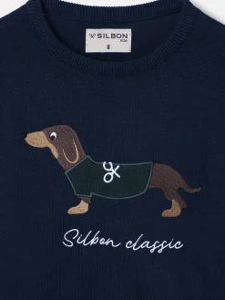 Silbon Jerséis-Jersey kids dog Azul