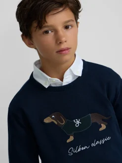 Silbon Jerséis-Jersey kids dog Azul