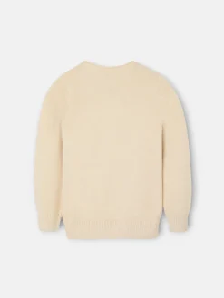 Silbon Jerséis-Jersey kids liso botones Beige