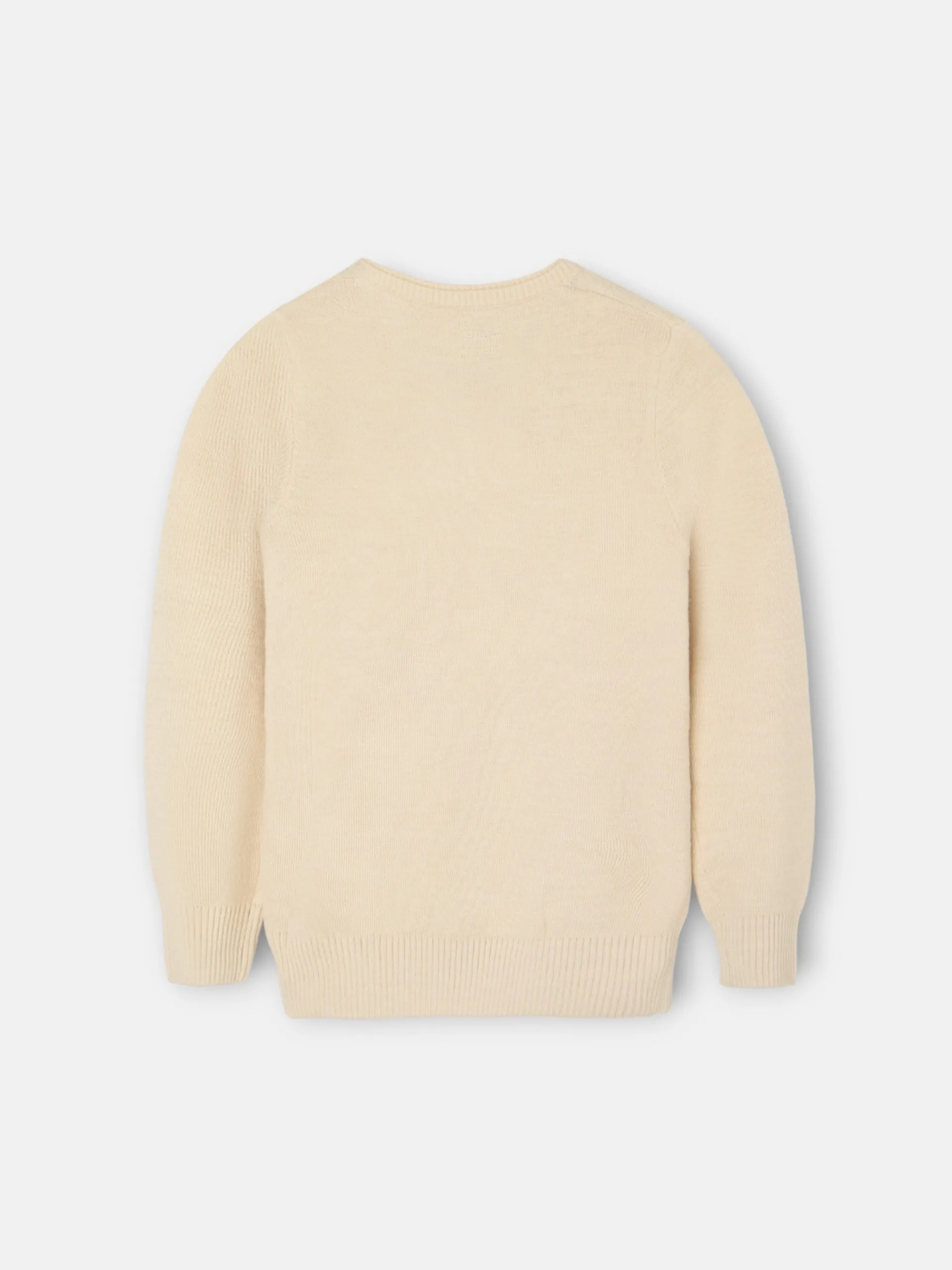 Silbon Jerséis-Jersey kids liso botones Beige