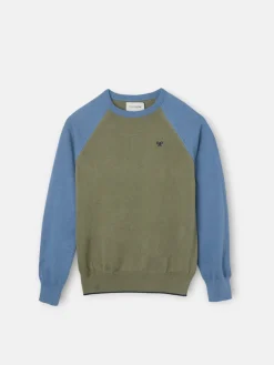 Silbon Jerséis-Jersey kids mangas Celeste