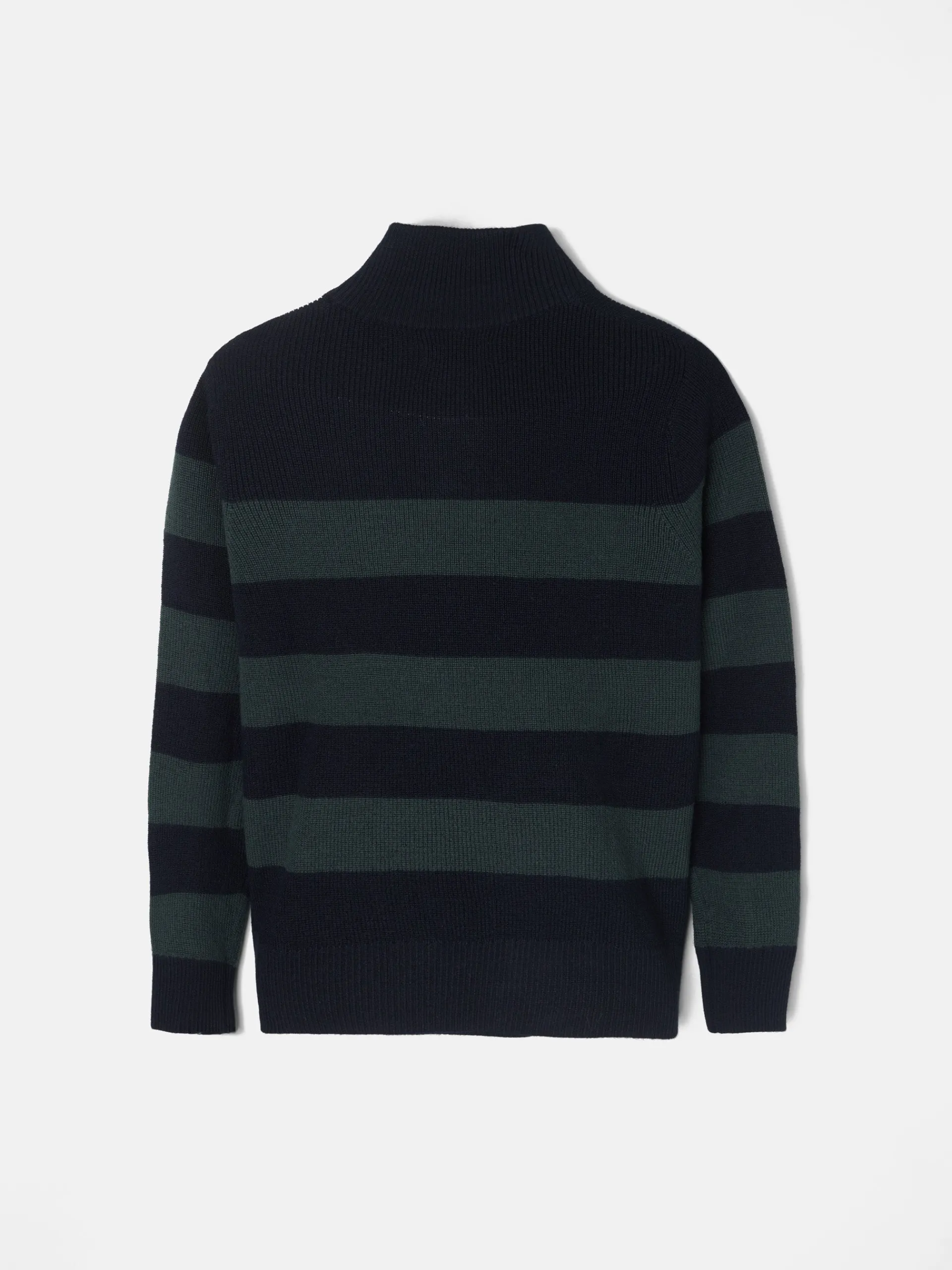 Silbon Jerséis-Jersey kids rayas media cremallera Verde