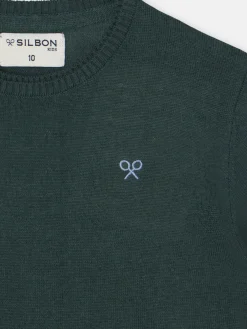 Silbon Jerséis-Jersey kids round neck Verde