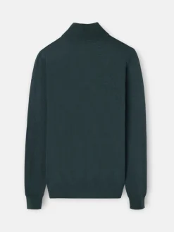 Silbon Smart Casual·Jerséis Y Cárdigan-Jersey media cremallera verde medio Verde&nbsp;medio