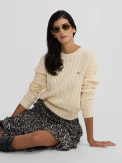 Silbon Punto-Jersey punto ochos Crudo