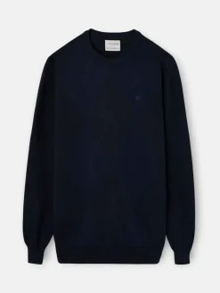 Silbon Smart Casual·Jerséis Y Cárdigan-Jersey retro rombos azul marino Azul&nbsp;marino