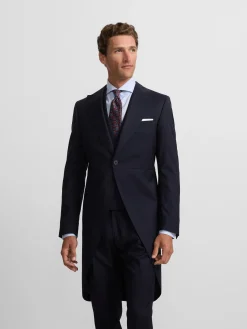 Silbon Formal Y Etiqueta·Chaqués Y Esmoquin-Levita chaque espiga azul marino Azul marino