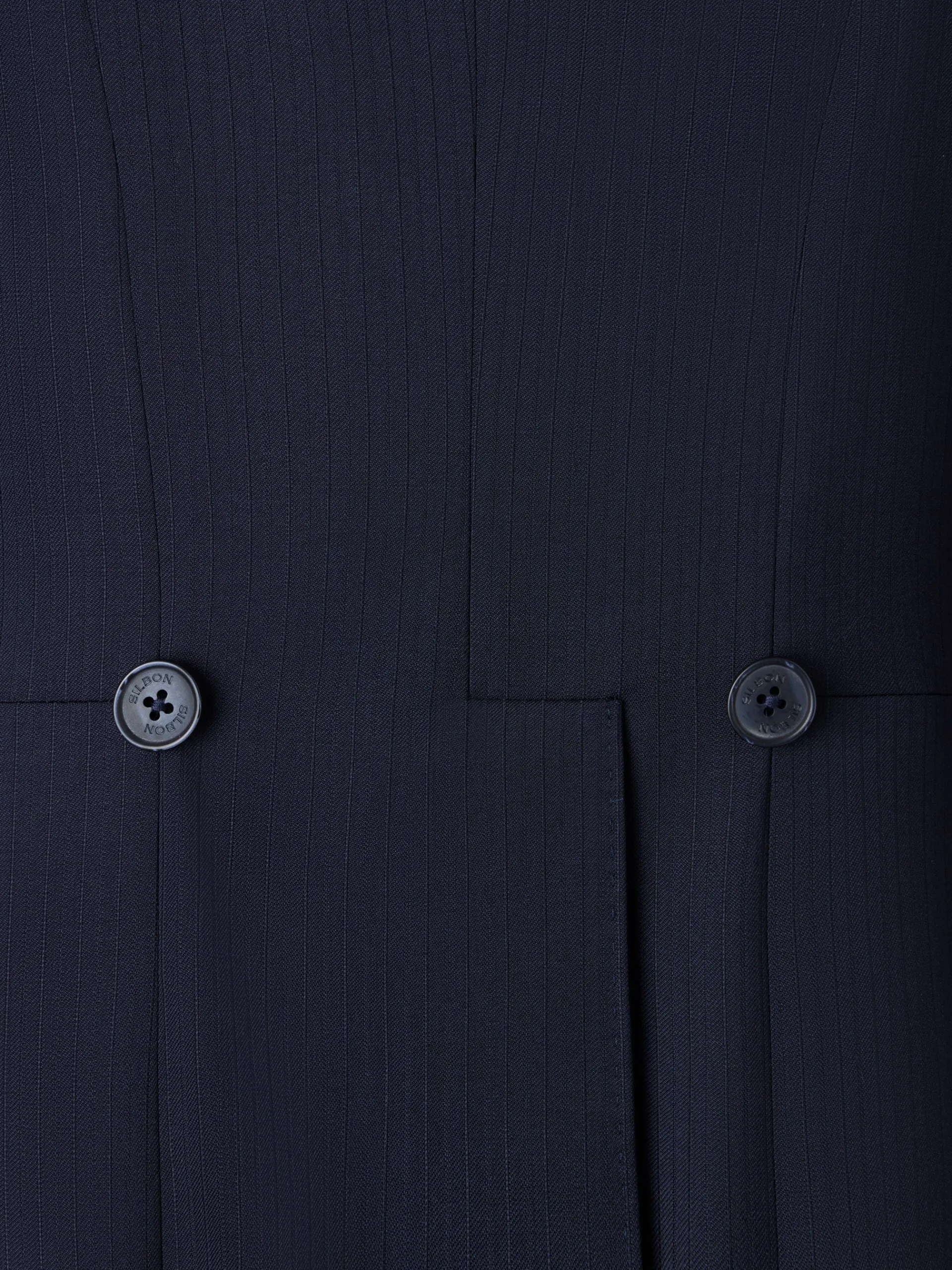 Silbon Formal Y Etiqueta·Chaqués Y Esmoquin-Levita chaque espiga azul marino Azul marino