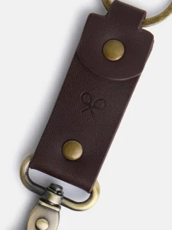 Silbon Accesorios·Pulseras Y Llaveros-Llavero piel alargado Marrón