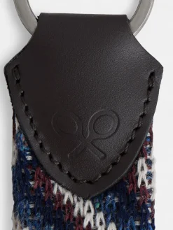 Silbon Accesorios·Pulseras Y Llaveros-Llavero piel tejido colores Azul