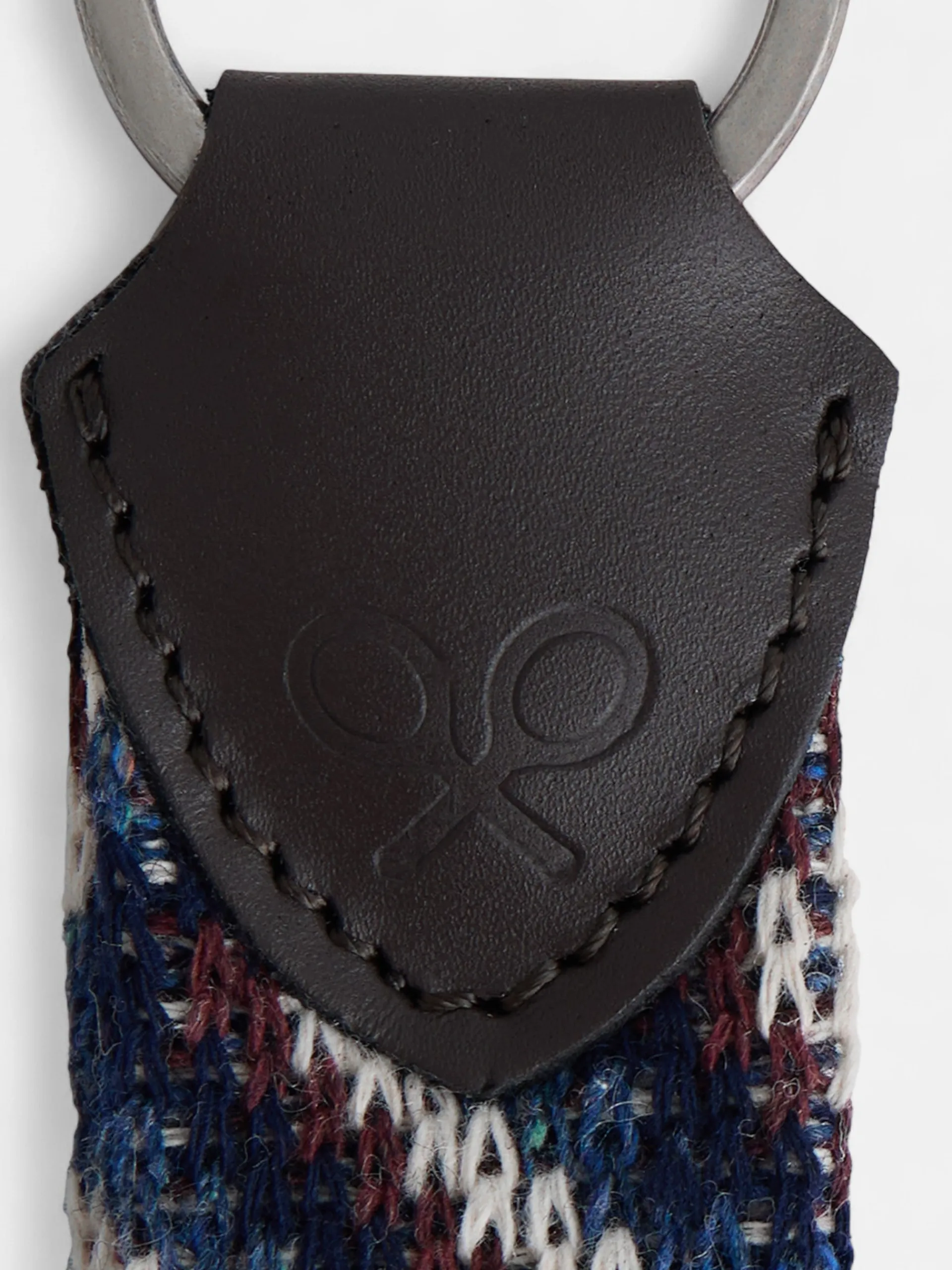 Silbon Accesorios·Pulseras Y Llaveros-Llavero piel tejido colores Azul