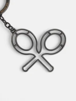 Silbon Accesorios·Pulseras Y Llaveros-Llavero raqueta metalica Marron