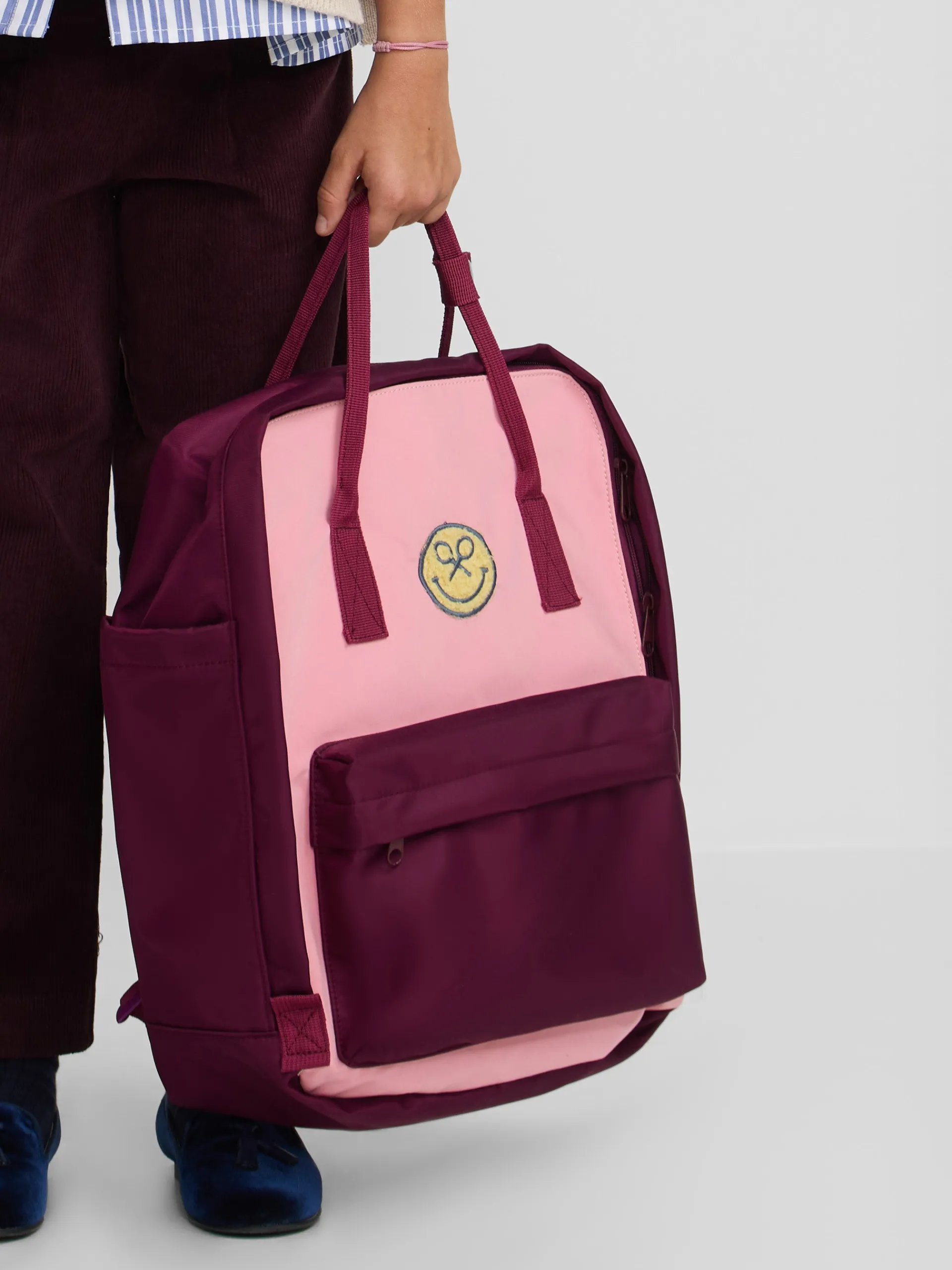 Silbon Otros Accesorios-Mochila girl smile rosa y granate Rosa y granate