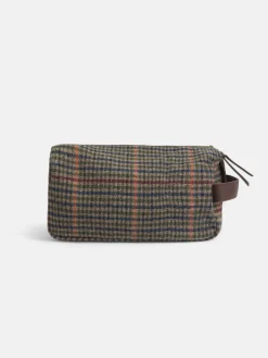 Silbon Accesorios·Mochilas, Bolsas De Viaje Y Neceseres-Neceser casual tejido cuadros Marron