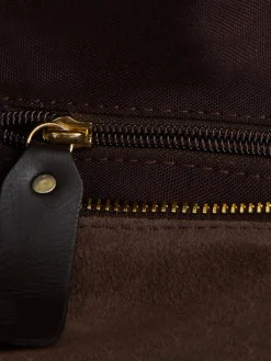 Silbon Accesorios·Mochilas, Bolsas De Viaje Y Neceseres-Neceser piel detalle marron oscuro Marron oscuro