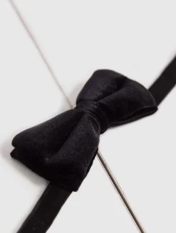 Silbon Accesorios·Corbatas, Pajaritas Y Pañuelos-Pajarita terciopelo negra Negro