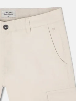 Silbon Smart Casual·Pantalones Y Vaqueros-Pantalon cargo casual Piedra