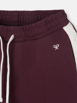 Silbon Pantalones-Pantalon chandal woman granate Burdeos