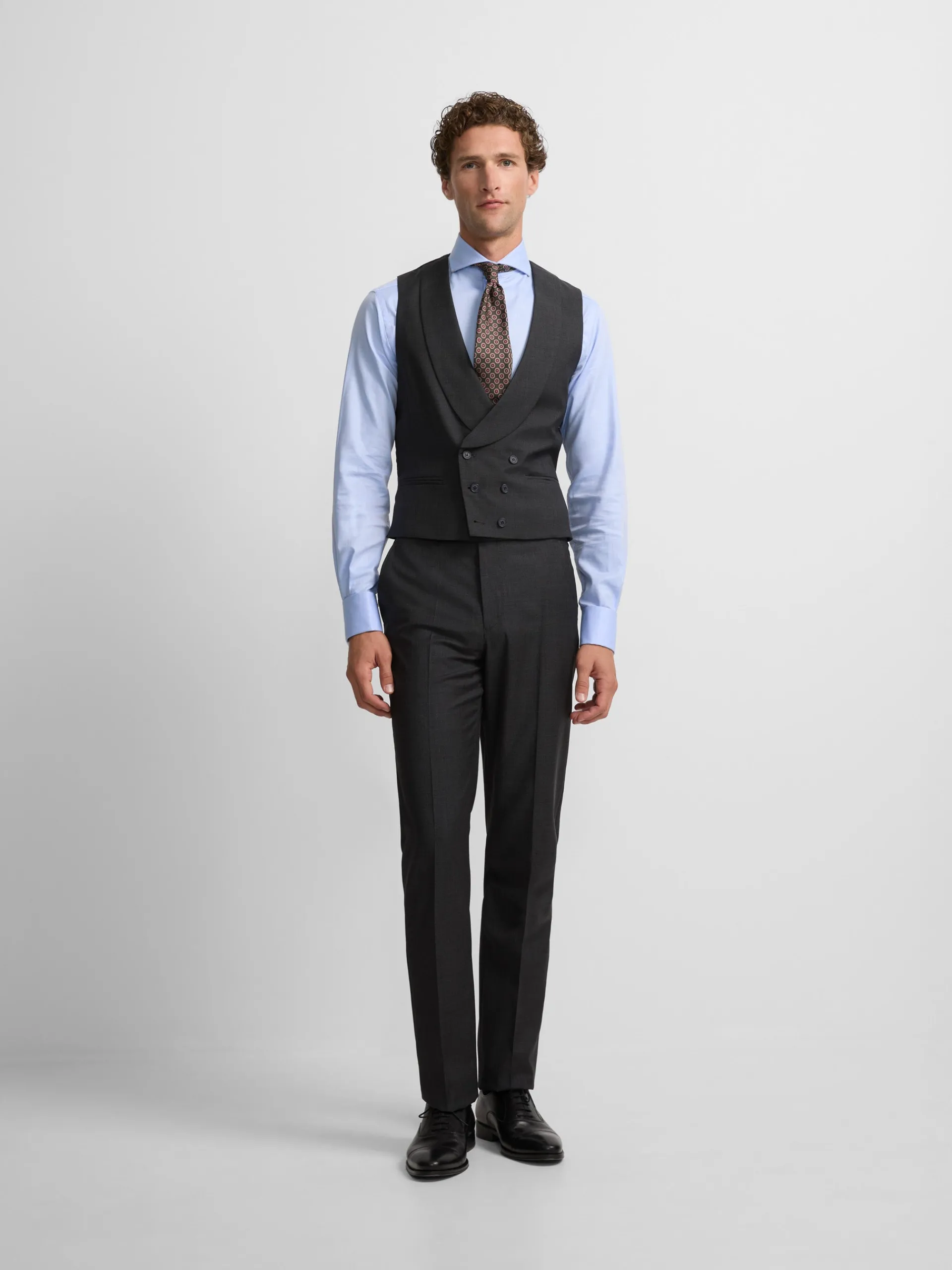 Silbon Formal Y Etiqueta·Chaqués Y Esmoquin-Pantalon chaque stretch Gris