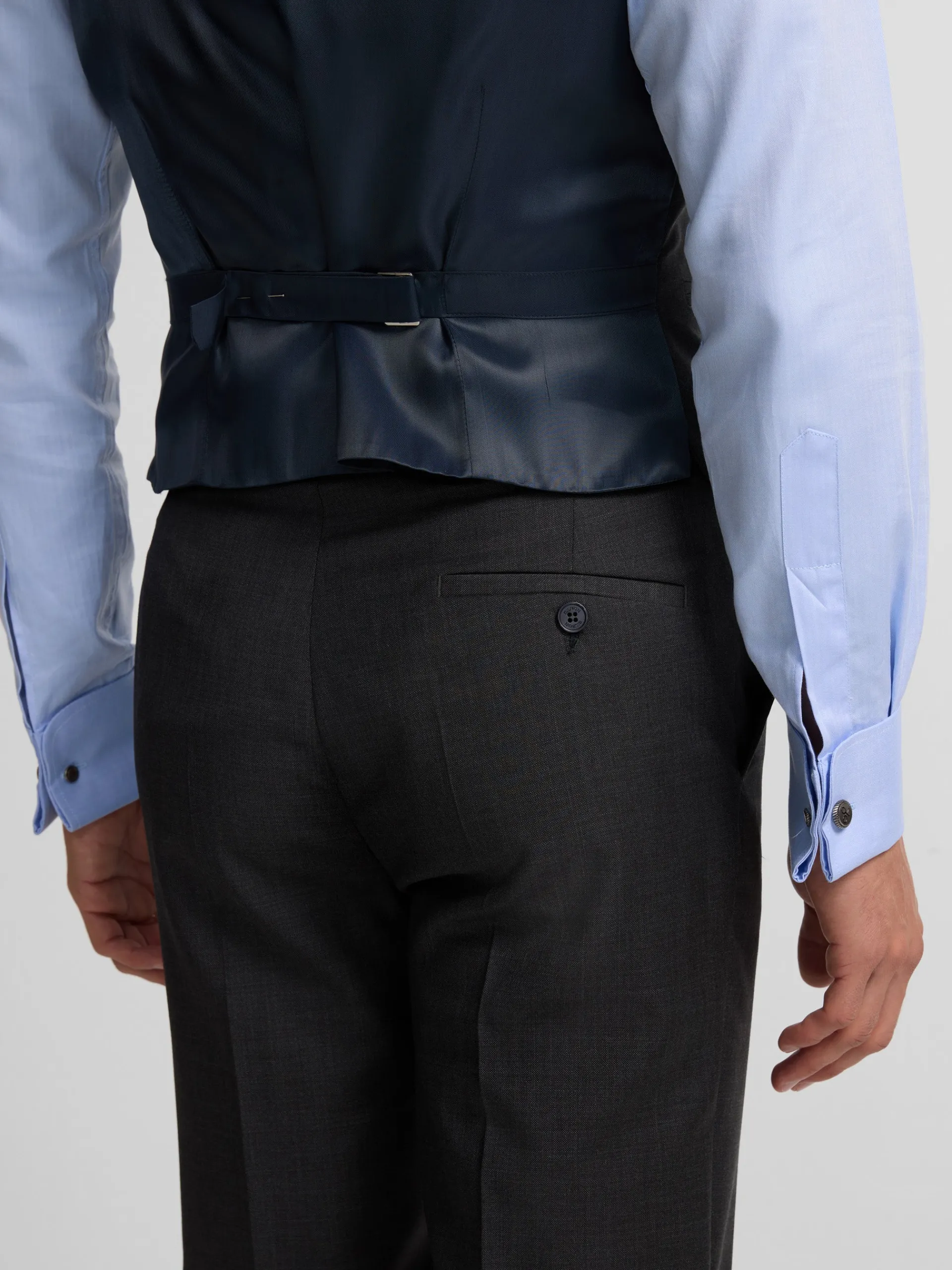 Silbon Formal Y Etiqueta·Chaqués Y Esmoquin-Pantalon chaque stretch Gris