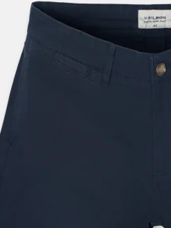 Silbon Smart Casual·Pantalones Y Vaqueros-Pantalon chino casual azul marino Azul&nbsp;marino