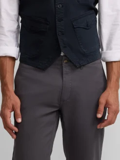 Silbon Smart Casual·Pantalones Y Vaqueros-Pantalon chino casual gris oscuro Gris&nbsp;oscuro