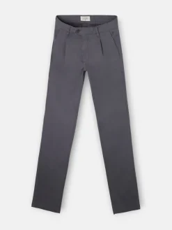 Silbon Smart Casual·Pantalones Y Vaqueros-Pantalon chino casual pinzas gris oscuro Gris&nbsp;oscuro