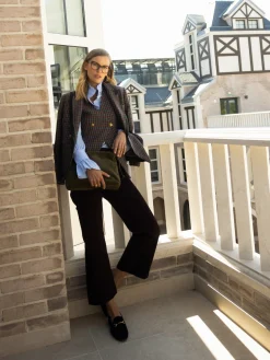 Silbon Pantalones-Pantalon culotte marinero marron oscuro Marron&nbsp;oscuro