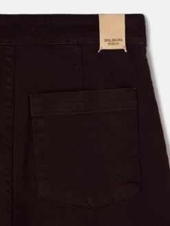 Silbon Pantalones-Pantalon culotte marinero marron oscuro Marron&nbsp;oscuro