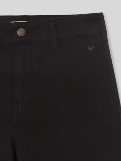 Silbon Pantalones-Pantalon culotte Negro