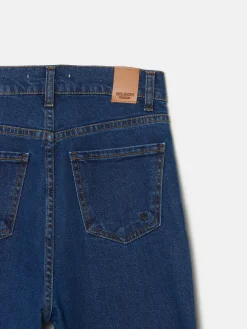 Silbon Pantalones-Pantalon denim flare bolsillos Azul