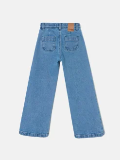 Silbon Pantalones-Pantalon girl bolsillos trenza Denim