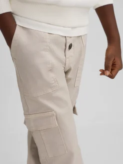 Silbon Pantalones-Pantalon girl cargo Beige