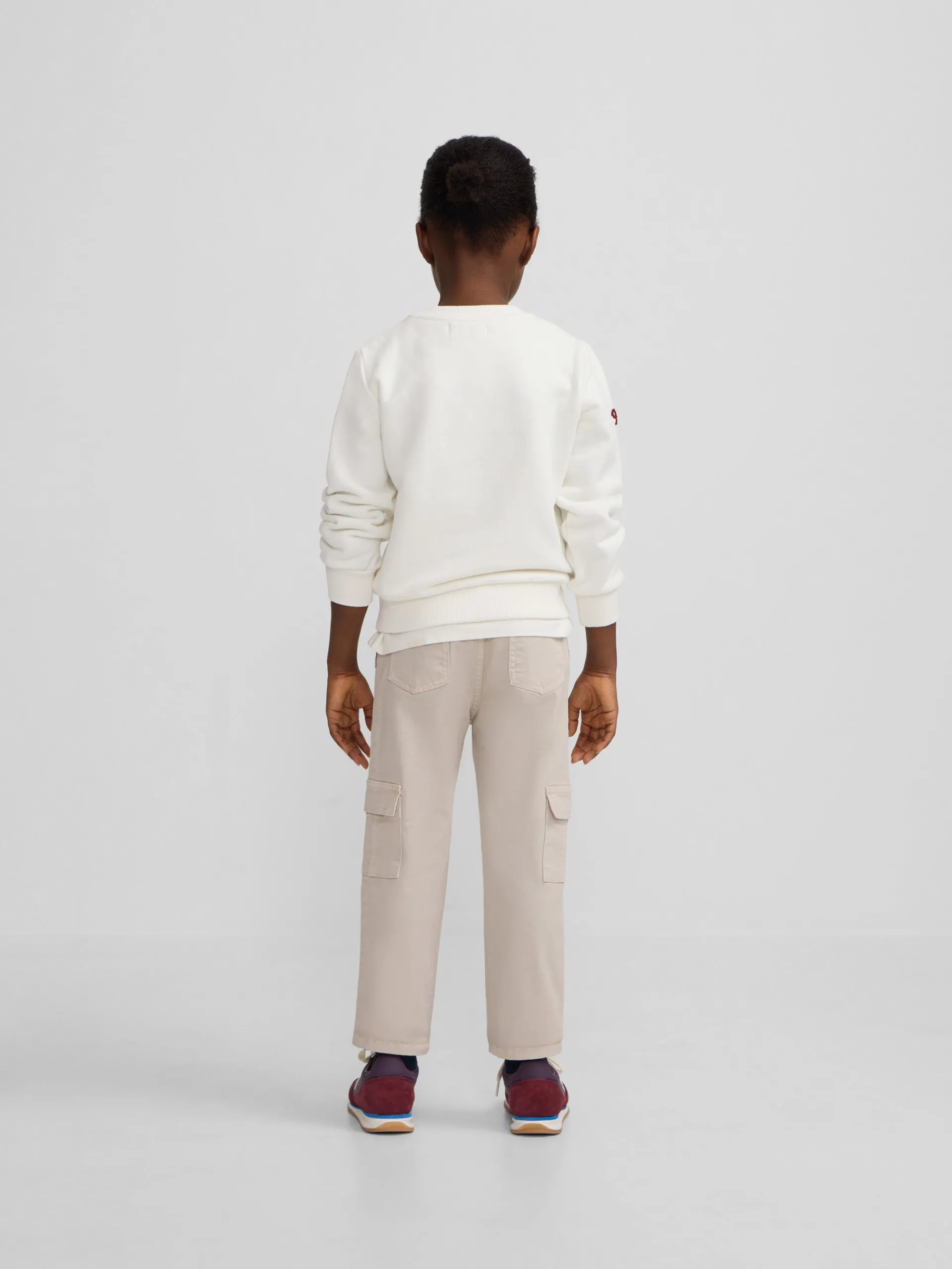 Silbon Pantalones-Pantalon girl cargo Beige