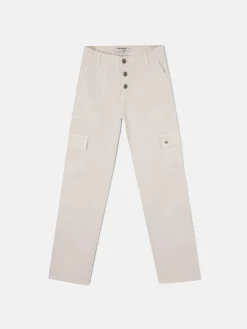 Silbon Pantalones-Pantalon girl cargo Beige