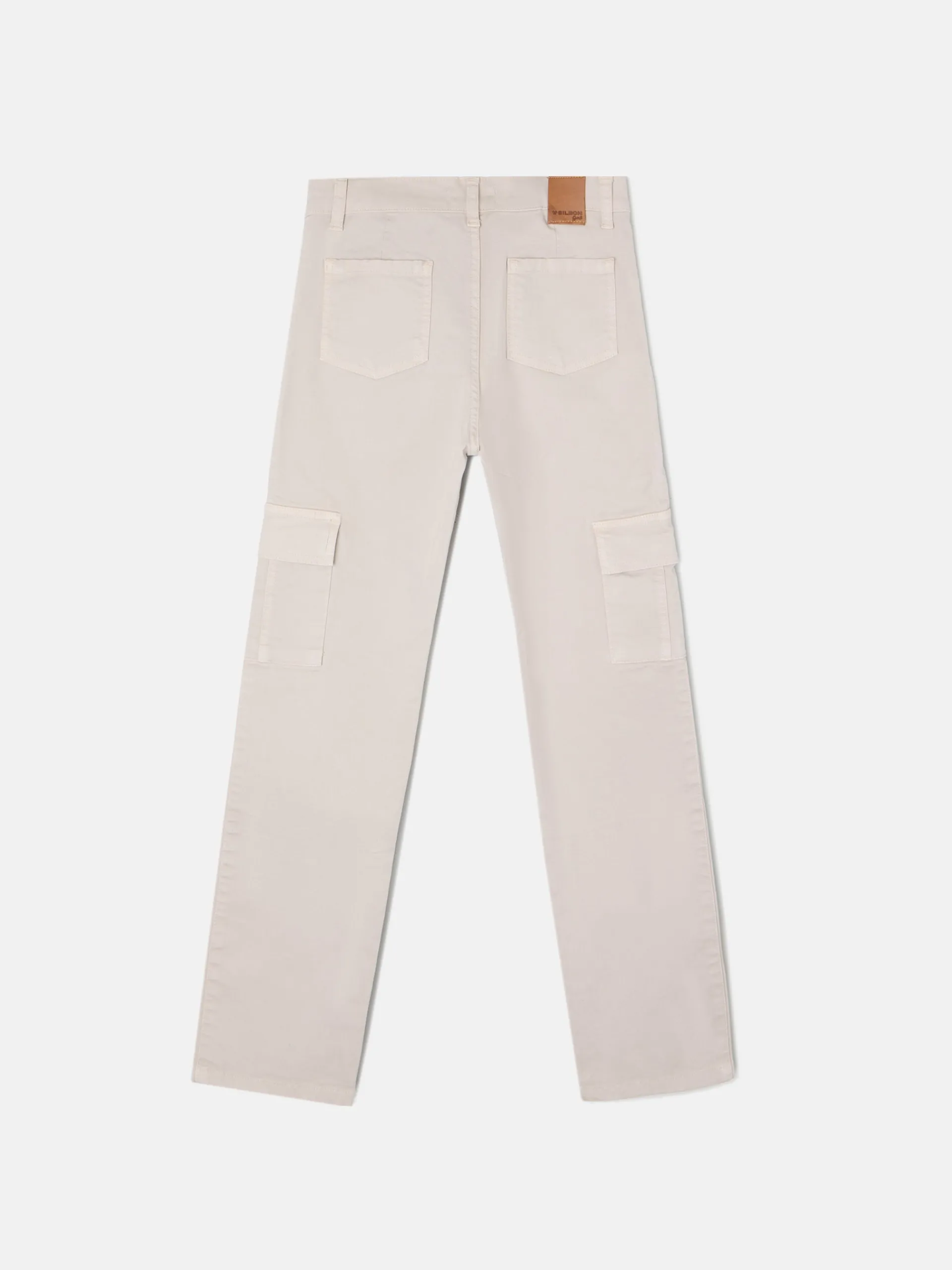 Silbon Pantalones-Pantalon girl cargo Beige
