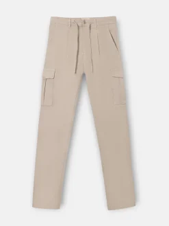 Silbon Smart Casual·Pantalones Y Vaqueros-Pantalon jogger cargo pinza Beige