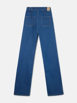 Silbon Pantalones-Pantalon recto detalle hebillas Denim