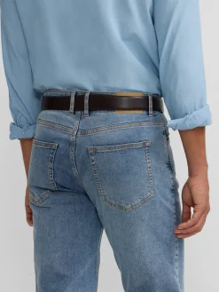 Silbon Smart Casual·Pantalones Y Vaqueros-Pantalon sport denim azul medio Azul&nbsp;medio