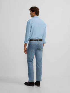 Silbon Smart Casual·Pantalones Y Vaqueros-Pantalon sport denim azul medio Azul&nbsp;medio