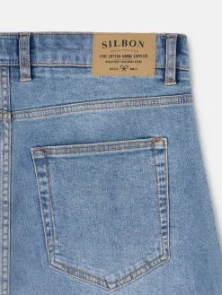 Silbon Smart Casual·Pantalones Y Vaqueros-Pantalon sport denim azul medio Azul&nbsp;medio