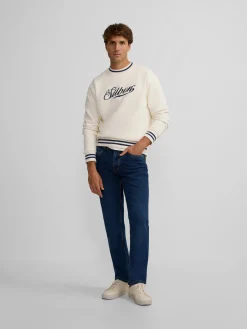 Silbon Smart Casual·Pantalones Y Vaqueros-Pantalon sport denim azul oscuro Azul&nbsp;oscuro