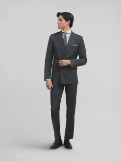 Silbon Formal Y Etiqueta·Trajes-Pantalon traje cruzado stretch Gris