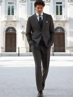 Silbon Formal Y Etiqueta·Trajes-Pantalon traje pata de gallo Gris