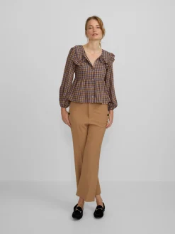 Silbon Pantalones-Pantalon vestir marinero Camel